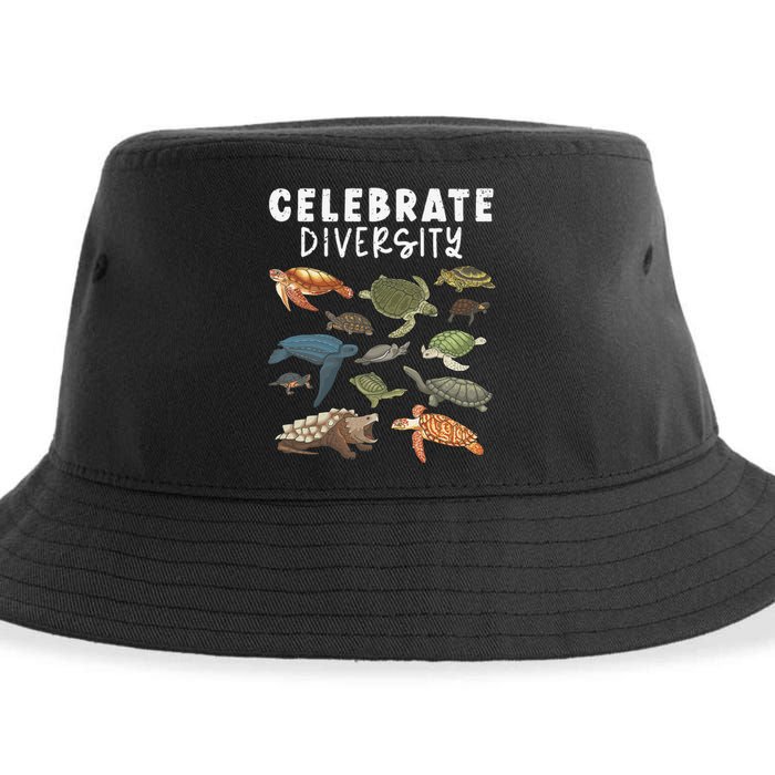 Turtle Funny Turtle Lover Reptile Lover Sustainable Bucket Hat