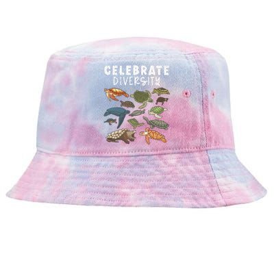 Turtle Funny Turtle Lover Reptile Lover Tie-Dyed Bucket Hat