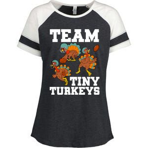 Thanksgiving Football Team Turkey Day Game Bowl High School Gift Enza Ladies Jersey Colorblock Tee