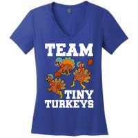 Thanksgiving Football Team Turkey Day Game Bowl High School Gift Women's V-Neck T-Shirt