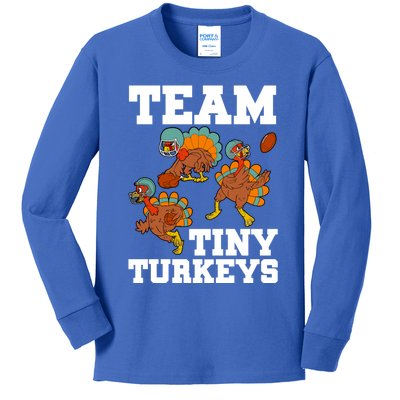 Thanksgiving Football Team Turkey Day Game Bowl High School Gift Kids Long Sleeve Shirt