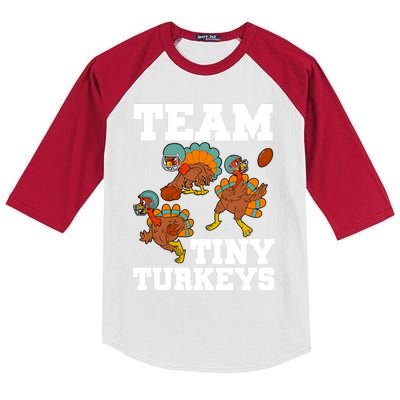 Thanksgiving Football Team Turkey Day Game Bowl High School Gift Kids Colorblock Raglan Jersey