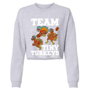 Thanksgiving Football Team Turkey Day Game Bowl High School Gift Cropped Pullover Crew