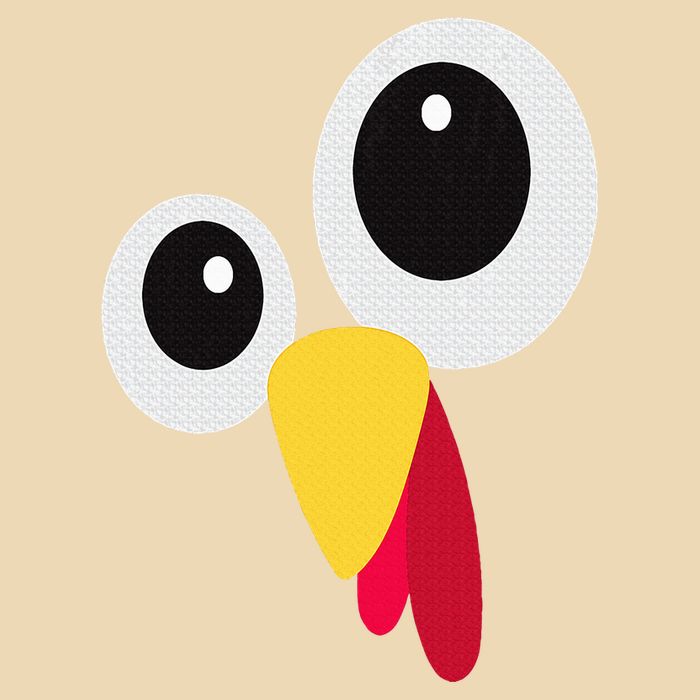 Thanksgiving Funny Turkey Face Matching Costume Drawstring Bag