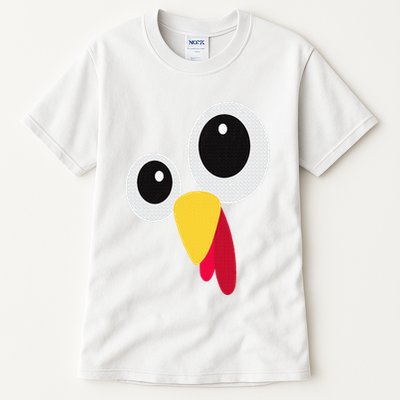 Thanksgiving Funny Turkey Face Matching Costume Tall T-Shirt