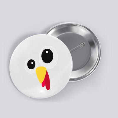 Thanksgiving Funny Turkey Face Matching Costume Button