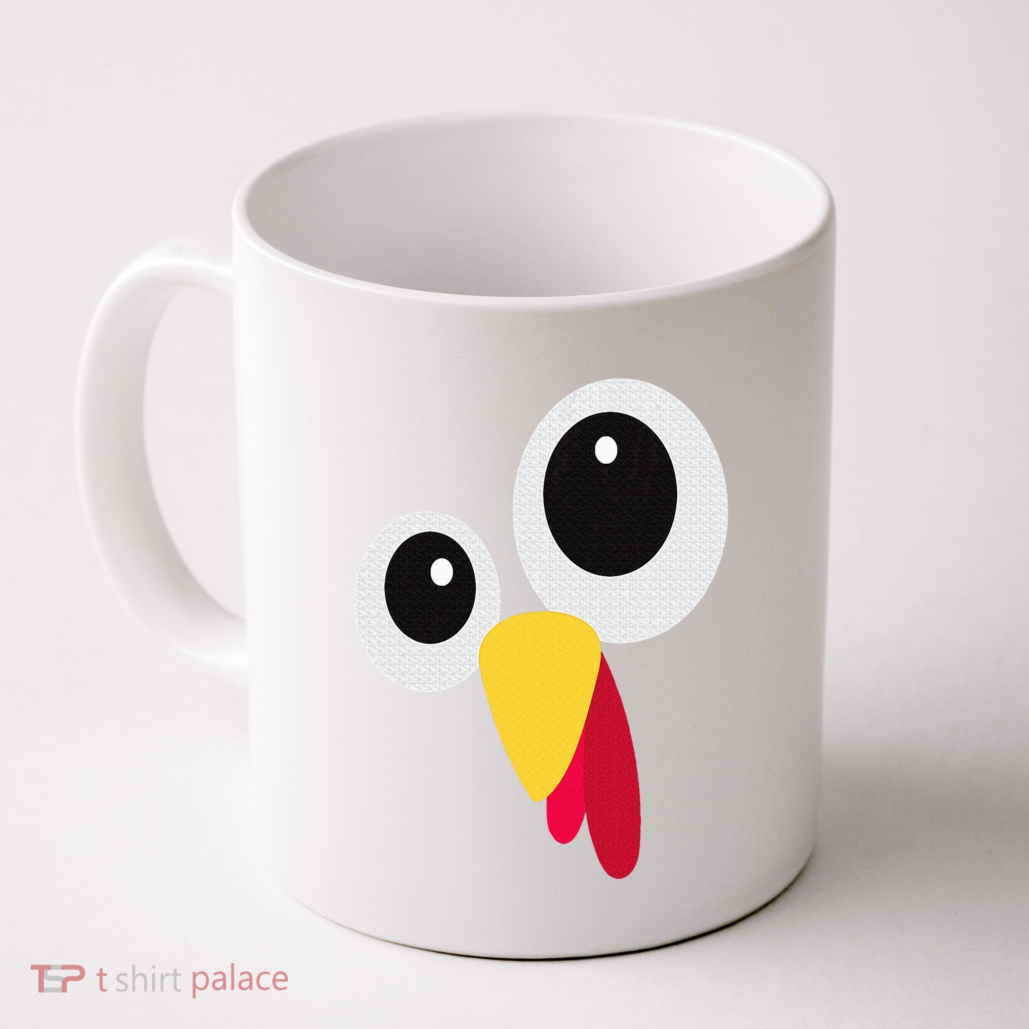 Thanksgiving Funny Turkey Face Matching Costume Mug