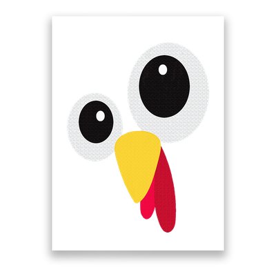 Thanksgiving Funny Turkey Face Matching Costume Poster