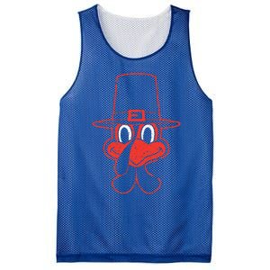 Turkey Face Thanksgiving Fall Pattern Funny Mesh Reversible Basketball Jersey Tank