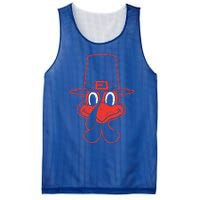 Turkey Face Thanksgiving Fall Pattern Funny Mesh Reversible Basketball Jersey Tank