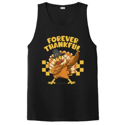 Thanksgiving Forever Thankful Dabbing Vintage Turkey Funny Gift PosiCharge Competitor Tank