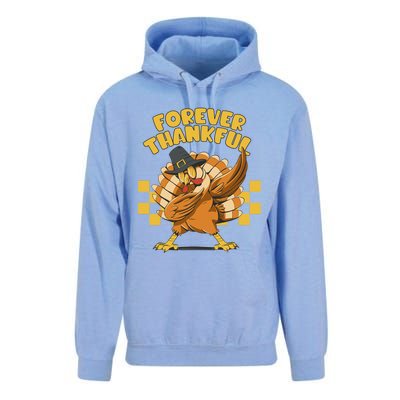 Thanksgiving Forever Thankful Dabbing Vintage Turkey Funny Gift Unisex Surf Hoodie