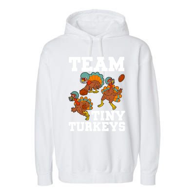 Thanksgiving Football Team Turkey Day Game Bowl High School Gift Garment-Dyed Fleece Hoodie