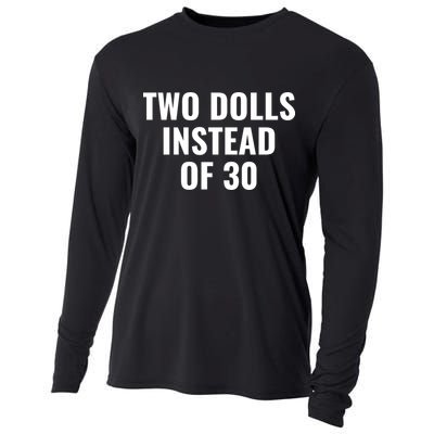 Trump Funny Two Dolls Instead Of 30 Cooling Performance Long Sleeve Crew