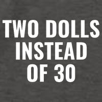 Trump Funny Two Dolls Instead Of 30 Vector Backpack