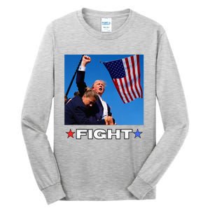 Trump Fight Tall Long Sleeve T-Shirt