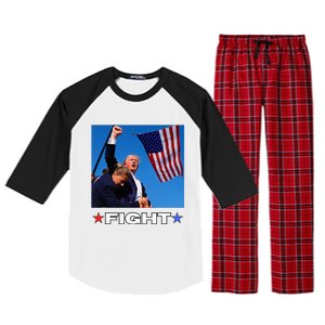 Trump Fight Raglan Sleeve Pajama Set