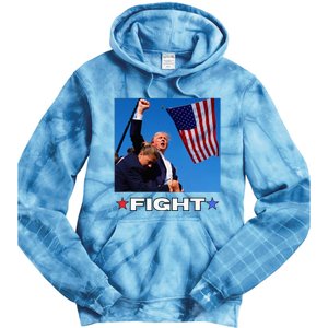 Trump Fight Tie Dye Hoodie