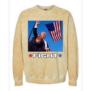 Trump Fight Colorblast Crewneck Sweatshirt