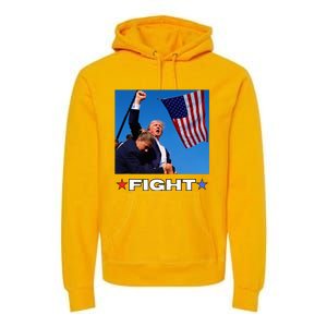 Trump Fight Premium Hoodie