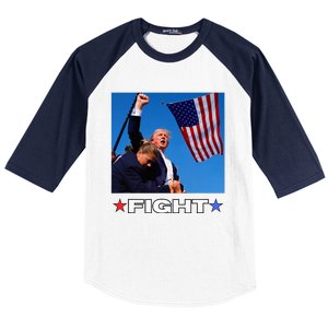 Trump Fight Baseball Sleeve Shirt