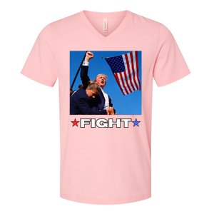 Trump Fight V-Neck T-Shirt