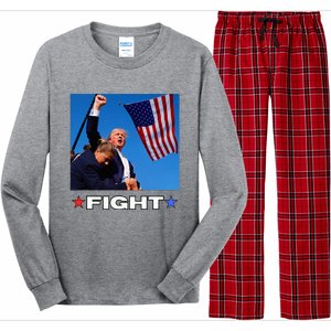 Trump Fight Long Sleeve Pajama Set