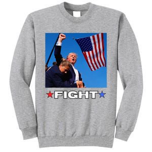 Trump Fight Tall Sweatshirt