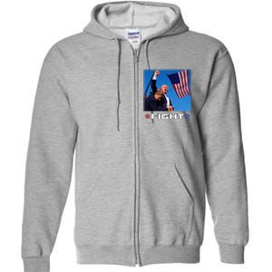 Trump Fight Full Zip Hoodie