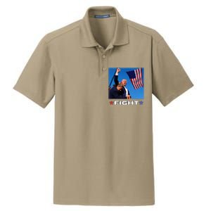 Trump Fight Dry Zone Grid Polo