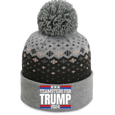 Teamsters For Trump 2024 Keep America Great The Baniff Cuffed Pom Beanie