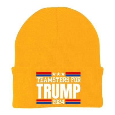 Teamsters For Trump 2024 Keep America Great Knit Cap Winter Beanie