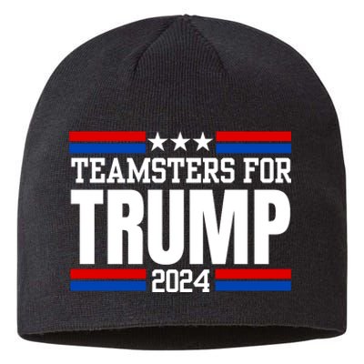 Teamsters For Trump 2024 Keep America Great Sustainable Beanie