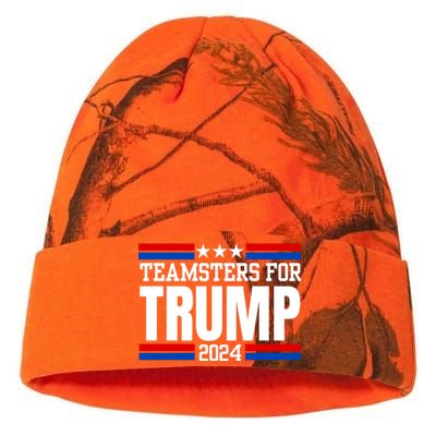 Teamsters For Trump 2024 Keep America Great Kati Licensed 12" Camo Beanie