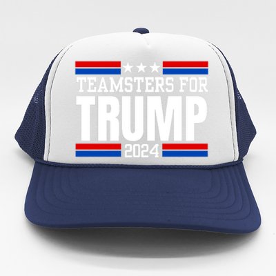 Teamsters For Trump 2024 Keep America Great Trucker Hat