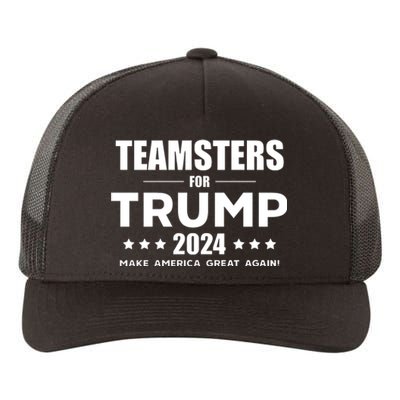 Teamsters For Trump 2024 Yupoong Adult 5-Panel Trucker Hat