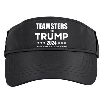 Teamsters For Trump 2024 Adult Drive Performance Visor