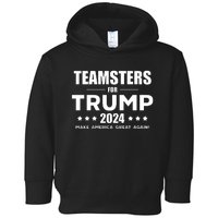 Teamsters For Trump 2024 Toddler Hoodie