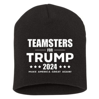 Teamsters For Trump 2024 Short Acrylic Beanie