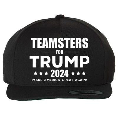 Teamsters For Trump 2024 Wool Snapback Cap