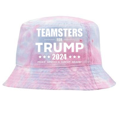 Teamsters For Trump 2024 Tie-Dyed Bucket Hat