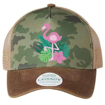 Tropical Flamingo Legacy Tie Dye Trucker Hat