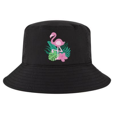 Tropical Flamingo Cool Comfort Performance Bucket Hat