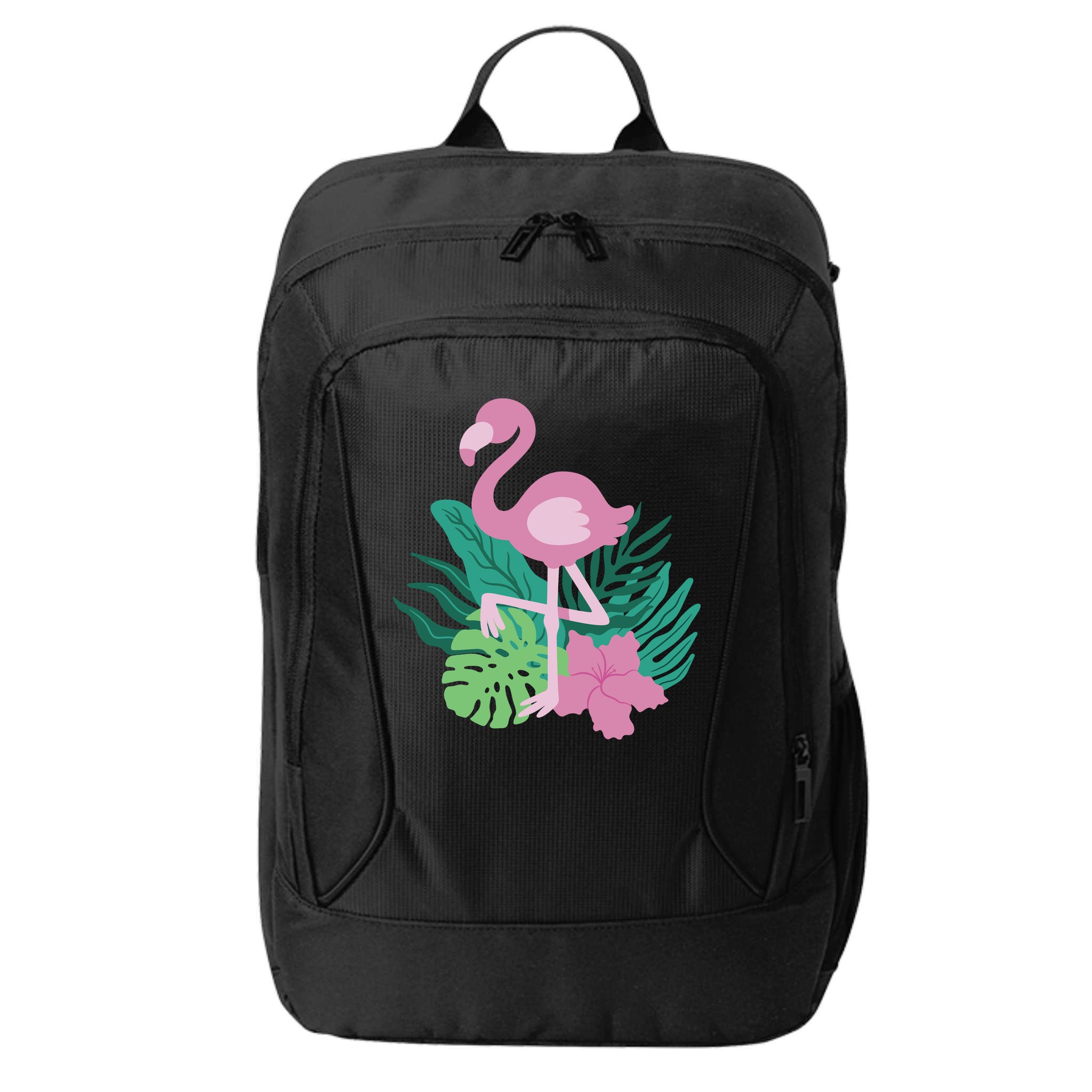 Tropical Flamingo City Backpack