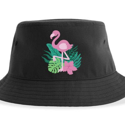 Tropical Flamingo Sustainable Bucket Hat