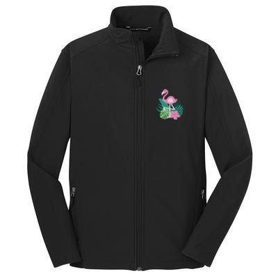 Tropical Flamingo Core Soft Shell Jacket