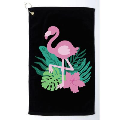 Tropical Flamingo Golf Towel