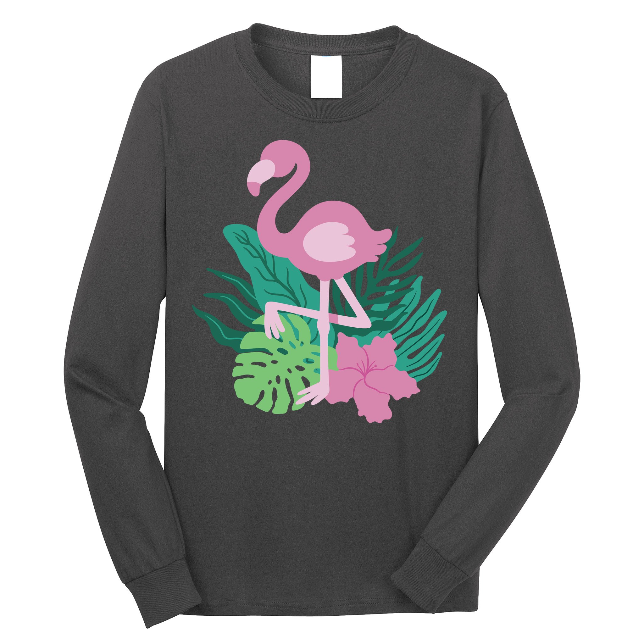 Tropical Flamingo Long Sleeve Shirt