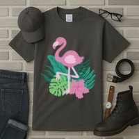 Tropical Flamingo Tall T-Shirt