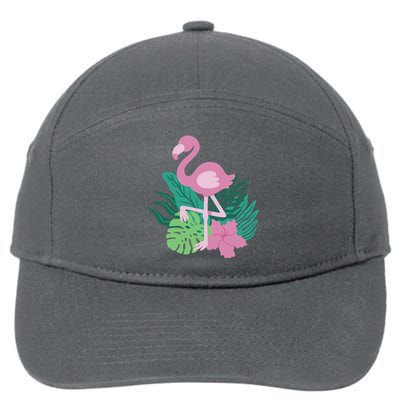 Tropical Flamingo 7-Panel Snapback Hat